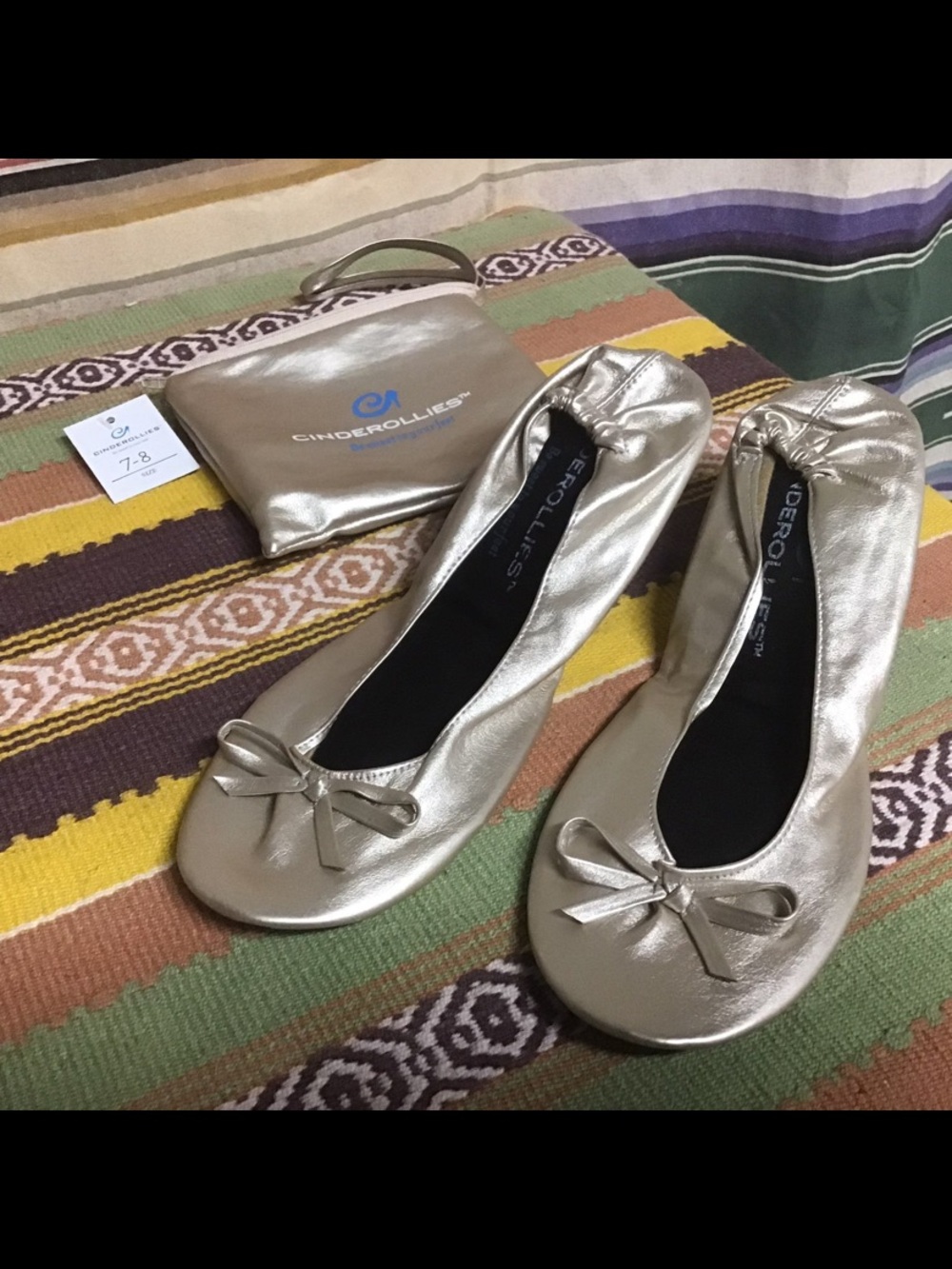 Nwt cinderollies ballet shoes sz 7-8